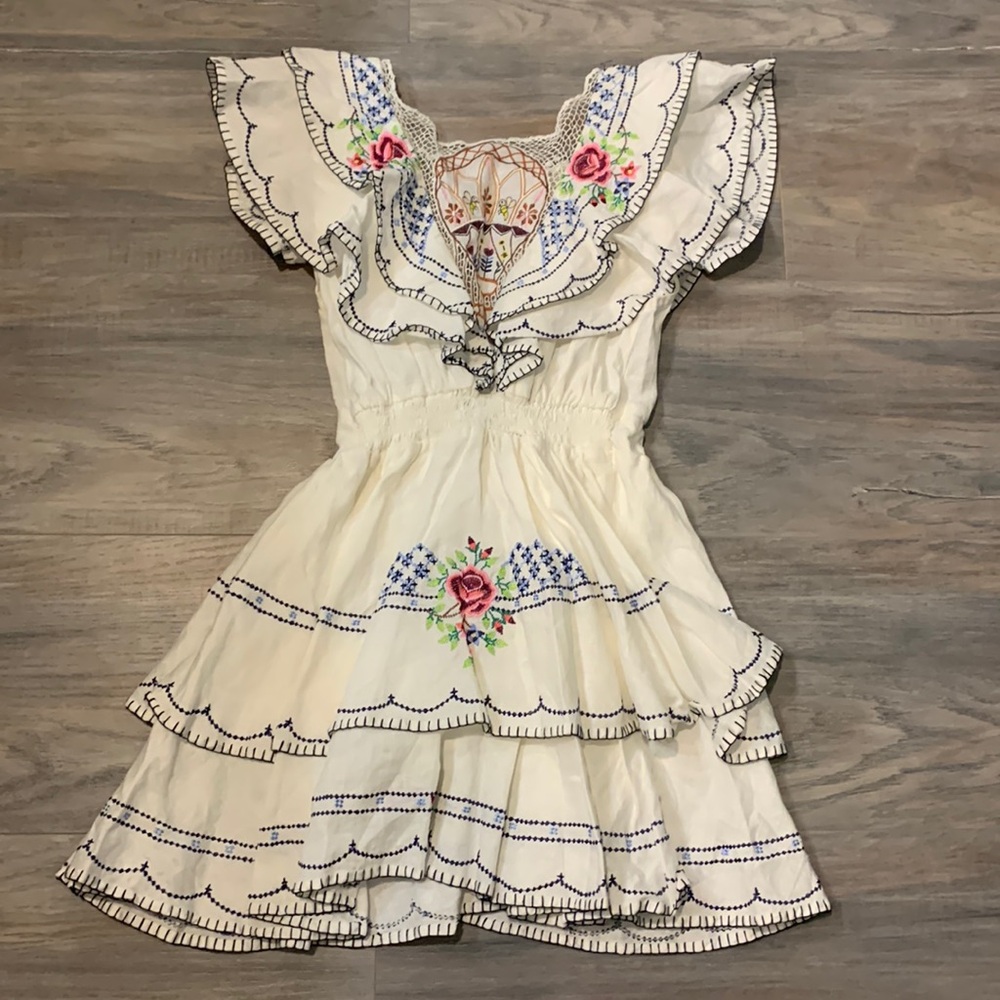 Unique details linen mini dress from fillyboo